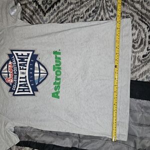 Bella+Canvas College Football Hall of Fame AstroTurf Gray Shirt M